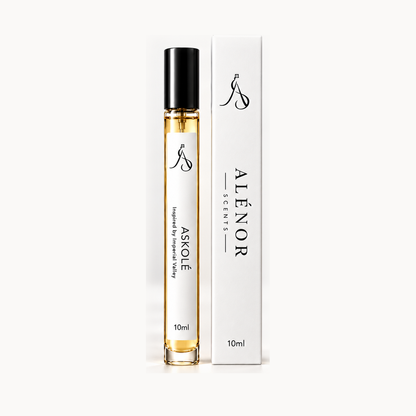 ASKOLÉ by ALÉNOR SCENTS — 10 ml vial and box concept; 10 ml currently unavailable