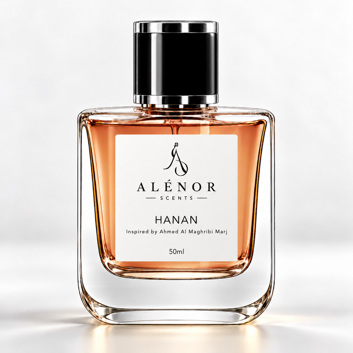 ALÉNOR SCENTS HANAN 50 ml fragrance bottle — Inspired by Ahmed Al Maghribi Marj