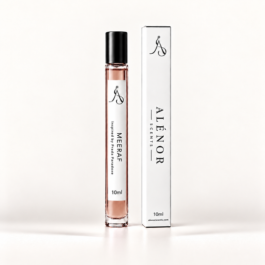ALÉNOR SCENTS MEERAF 10 ml vial with box — Inspired by Prada Paradoxe