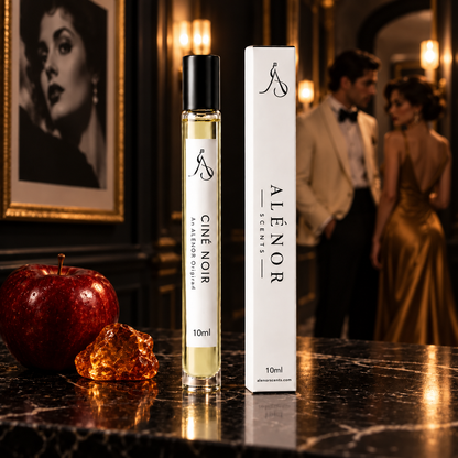 CINÉ NOIR 10 ml perfume vial by ALÉNOR SCENTS – 40% Extrait de Parfum