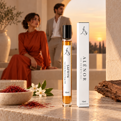 SAFRYN 10 ml perfume vial by ALÉNOR SCENTS – 40% Extrait de Parfum