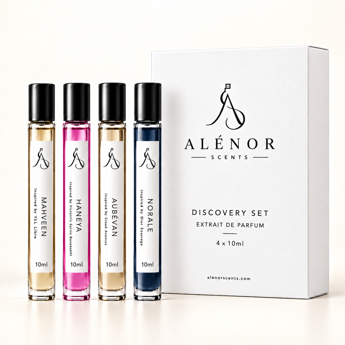 TOGETHER Discovery Set by ALÉNOR SCENTS – MAHVYN, HANEYA, AUBÉVAN and NORALE